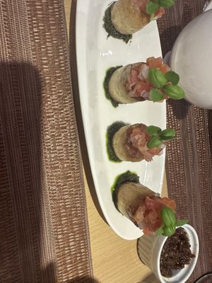 Mushroom scallop entree   at iVegan in Makati