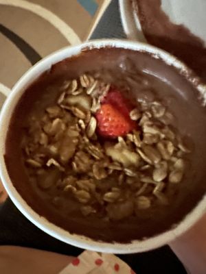 Banana cacao smoothie bowl with granola   at iVegan in Makati