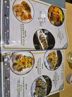 Menu page 1 at iVegan in Makati