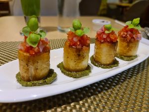 Seared King oysters mushroom at iVegan in Makati