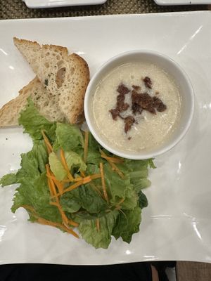 Mushroom soup (small)   at iVegan in Makati