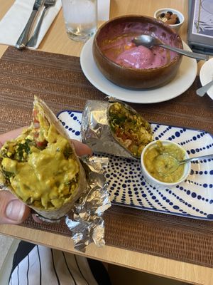 Breakfast burrito 🌯 with Tofu etc.   at iVegan in Makati