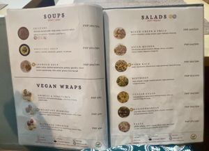 Menu page 2  at iVegan in Makati