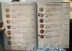 Menu page 3  at iVegan in Makati