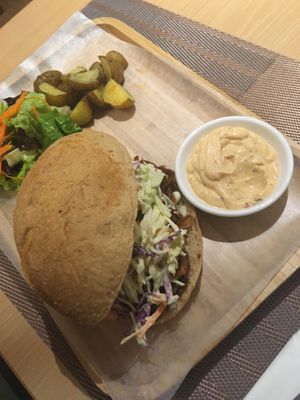 Pulled Shrooms Sandwich at iVegan in Makati