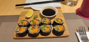 Sushi at iVegan in Makati