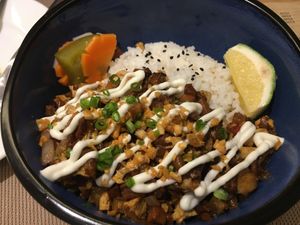 Sisig at iVegan in Makati