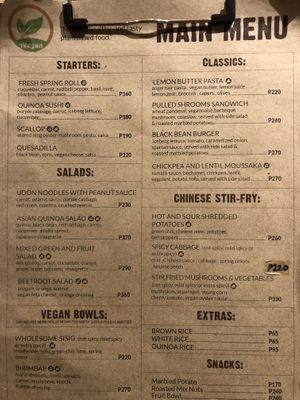 front page at iVegan in Makati