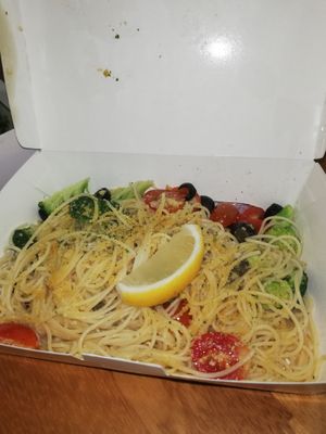 Lemon butter pasta at iVegan in Makati