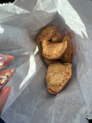Curry Pockets  at Harmony Vegetarian in Chamblee