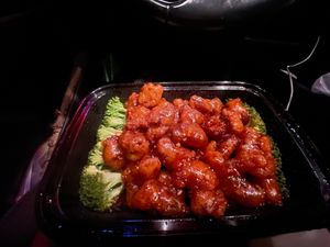 General Tso’s imitation chicken  at Harmony Vegetarian in Chamblee