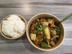 Chicken with Mixed Vegetables Entree  at Harmony Vegetarian in Chamblee