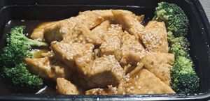 Sesame tofu  at Harmony Vegetarian in Chamblee