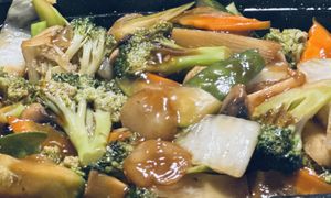 Mixed vegetables  at Harmony Vegetarian in Chamblee