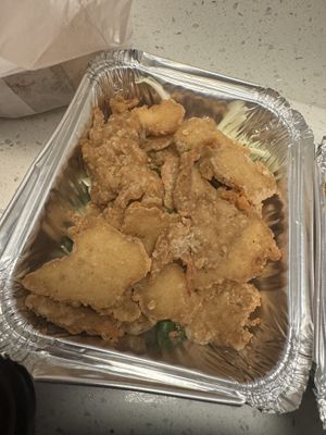 Crunchy Fried Chicken Salt Pepperr  at Harmony Vegetarian in Chamblee