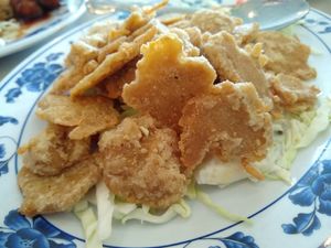 Salt and Pepper Fried Chicken at Harmony Vegetarian in Chamblee