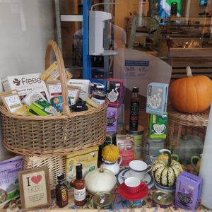 Lot's of locally sourced products at Vegan Goodies Wales in Oswestry