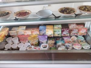 Vast cheese selection at Vegan Goodies Wales in Oswestry