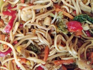 Hot homemade food at Vegan Goodies Wales in Oswestry