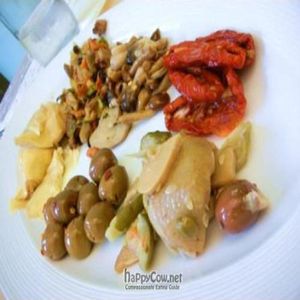 Marinated veggies at La Locanda di Are in Rome