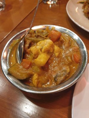 Veg korma: very salty, noticeable coconut flavour at SL Coconut Tree in Wantirna South