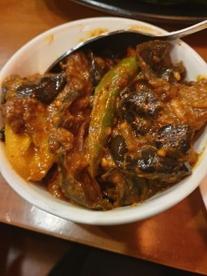 Eggplant moju: incredibly salty at SL Coconut Tree in Wantirna South