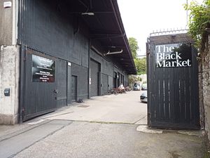 Entrance at Burnt Pizza in Cork