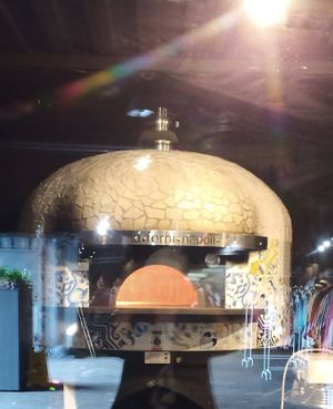 The beautiful pizza oven at Burnt Pizza in Cork
