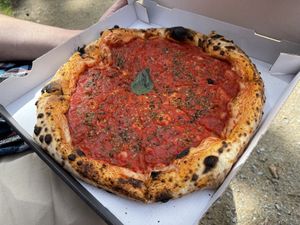 Marinara pizza   at Burnt Pizza in Cork