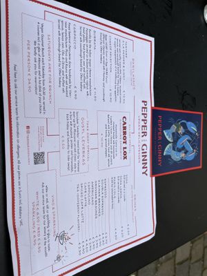 Menu  at Pepper & Ginny - Vegane Veinkost in Vienna