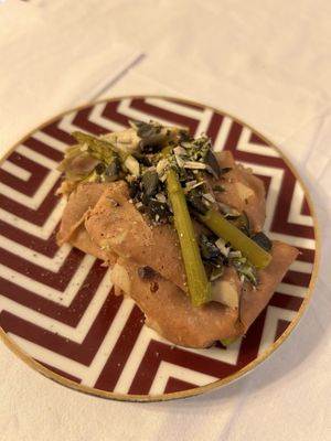 Ham, pumpkin seeds and asparagus sandwichh  at Pepper & Ginny - Vegane Veinkost in Vienna