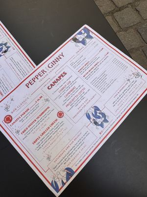 Menu  at Pepper & Ginny - Vegane Veinkost in Vienna