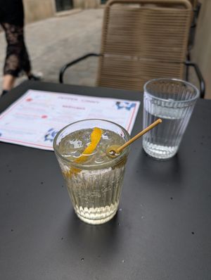Wermut Spritz at Pepper & Ginny - Vegane Veinkost in Vienna