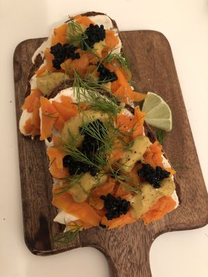 "Lox” sandwich at Pepper & Ginny - Vegane Veinkost in Vienna