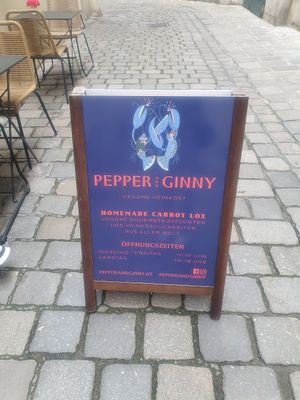Entrance at Pepper & Ginny - Vegane Veinkost in Vienna