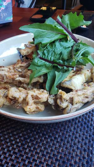 Fried veggies. Eggplant and mushrooms. at Pasta Ciao in Busan