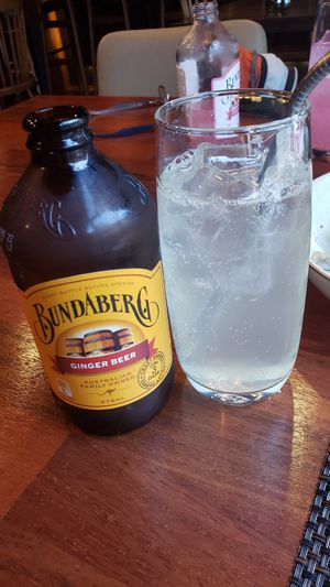 Non alcoholic ginger beer at Pasta Ciao in Busan