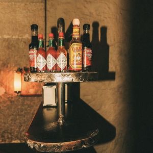 Hot sauces at Dallas Burger Joint in Lisbon