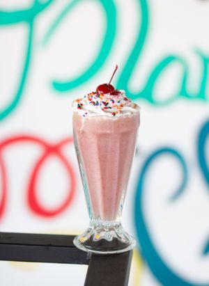 Strawberry milkshake  at Gardeno - Calle Orizada in Tijuana