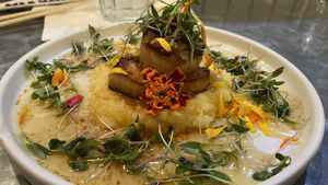 King oyster scallops  at The Yasai - Convoy in San Diego