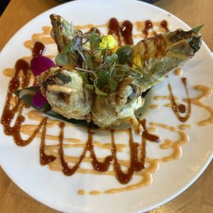 vegan stuffed jalapeño tempura!!  at The Yasai - Convoy in San Diego
