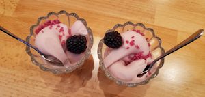 Vegan berry ice cream. Completely unique flavor and texture. at The Yasai - Convoy in San Diego