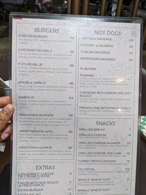 Menu at Doppel Brügger in Rio De Janeiro