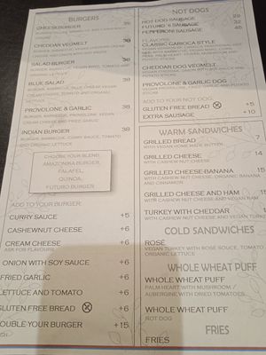 Menú at Doppel Brügger in Rio De Janeiro