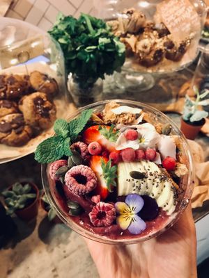 Açaí bowl at Wolfox in Brighton