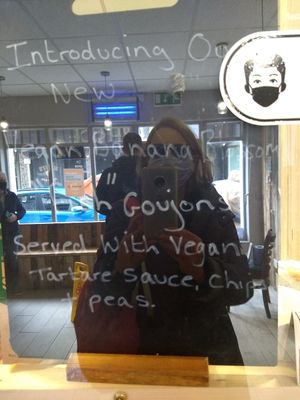 Vegan special at Infinity Fish Bar & Grill in Portrush