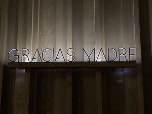 Signage at Gracias Madre in Newport Beach