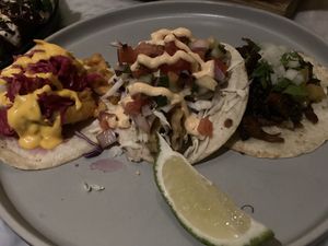 Taco Flight at Gracias Madre in Newport Beach