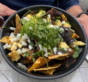 Chilaquiles   at Gracias Madre in Newport Beach