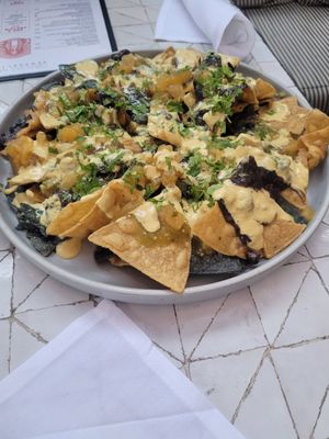 Nachos at Gracias Madre in Newport Beach